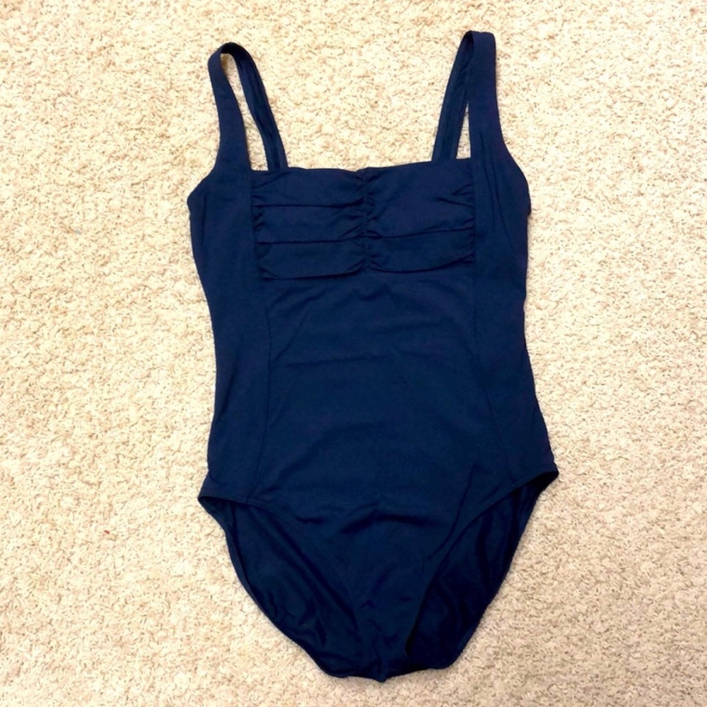 Calvin Klein navy one-piece swimsuit